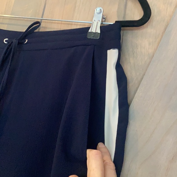 ZARA BASIC COLLECTION XS draw string  navy/cream - Picture 3 of 10